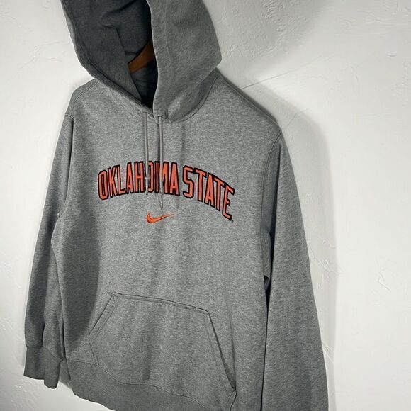 🏈 Vintage OKLAHOMA STATE COWBOYS Nike Center Swoosh Pullover HOODIE Sweatshirt - Picture 4 of 7